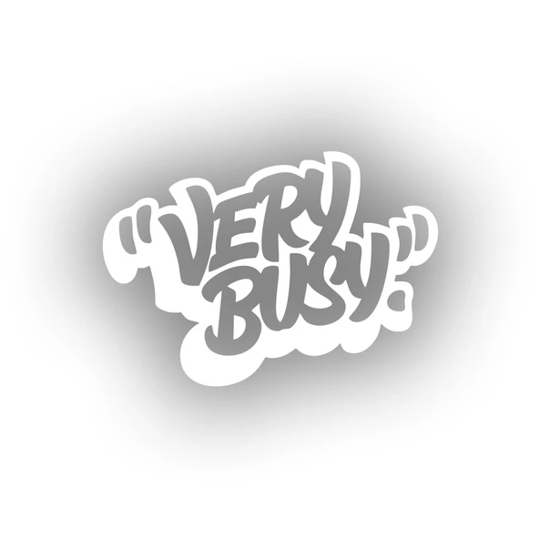 Very Busy Araba Sticker 17x17 Cm Beyaz ürün görseli 1