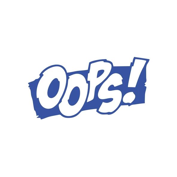 Oops Araba Sticker 17x17 Cm Mavi ürün görseli 1