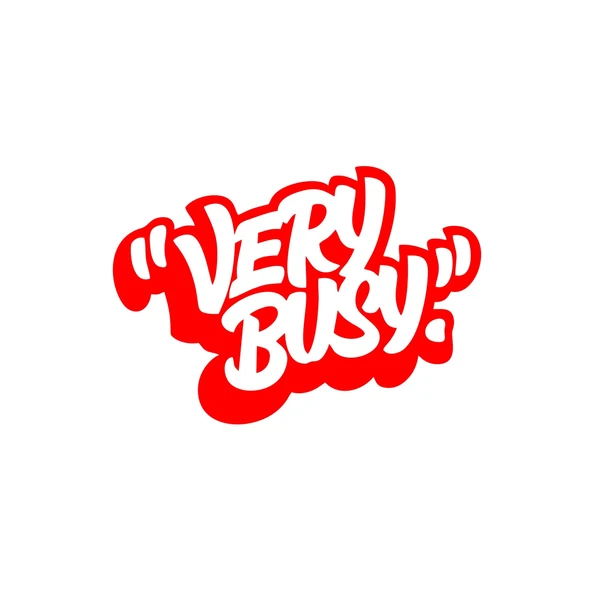 Very Busy Araba Sticker 17x17 Cm Kırmızı ürün görseli 1