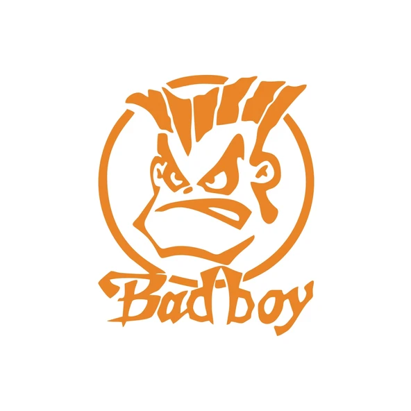 Bad Boy Araba Sticker 17x17 Cm Turuncu ürün görseli 1