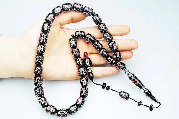 Oltu Taşı Pervane Model  Tespih - Resim 2