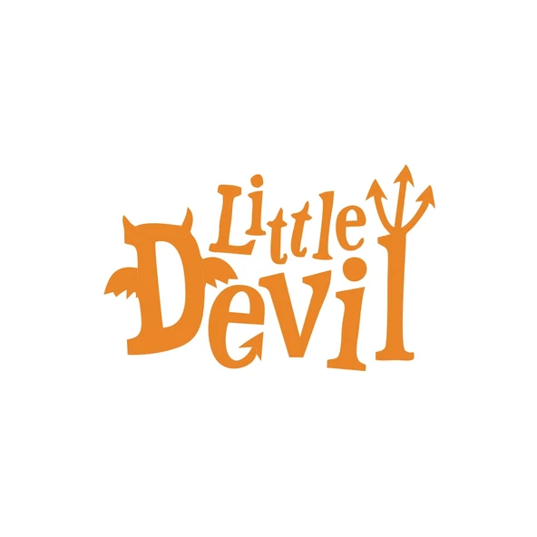 Little Devil Araba Sticker 17x17 Cm Turuncu ürün görseli 1
