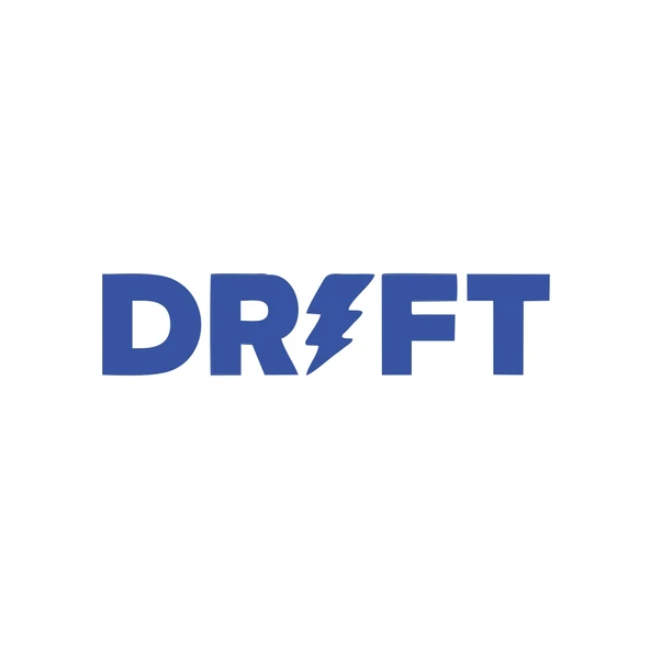 Drift Araba Sticker 17x17 Cm Mavi ürün görseli 1