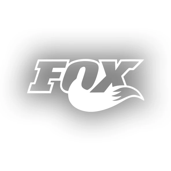 Fox Araba Sticker 17x17 Cm Beyaz ürün görseli 1