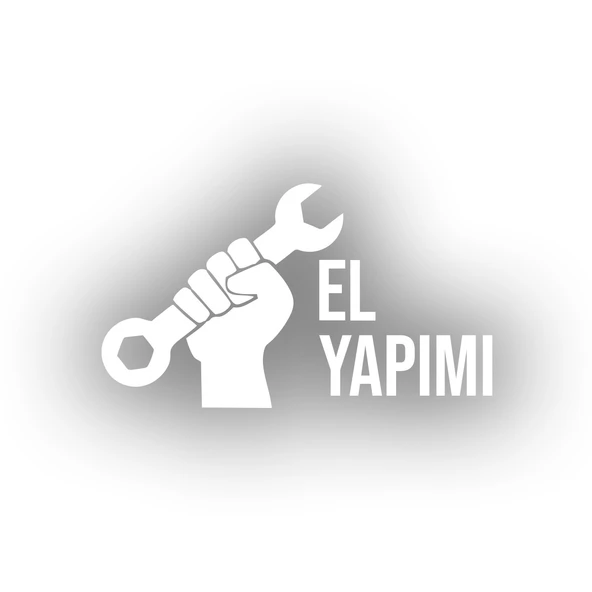 El Yapımı Araba Sticker 17x17 Cm Beyaz ürün görseli 1