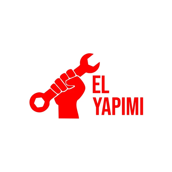 El Yapımı Araba Sticker 17x17 Cm Kırmızı ürün görseli 1