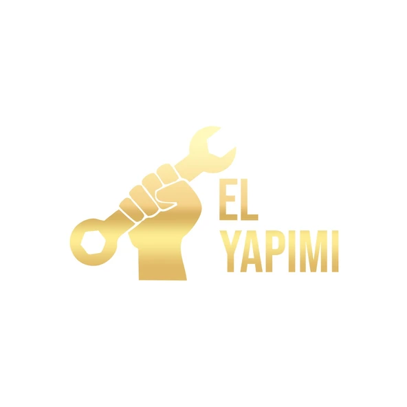 El Yapımı Araba Sticker 17x17 Cm Gold ürün görseli 1