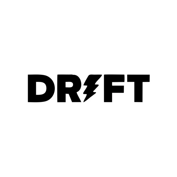 Drift Araba Sticker 17x17 Cm Siyah ürün görseli 1