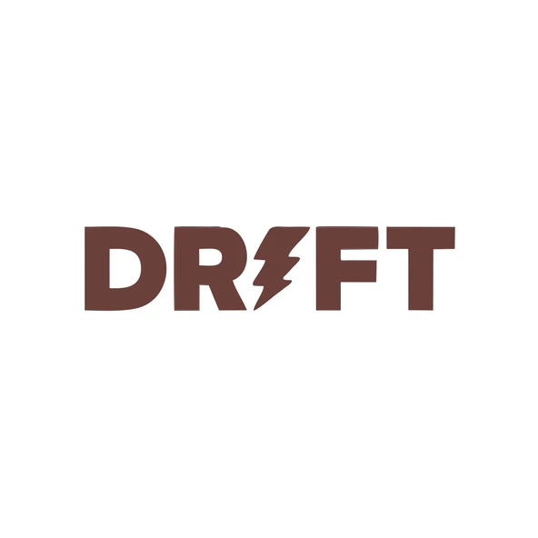 Drift Araba Sticker 17x17 Cm Kahverengi ürün görseli 1
