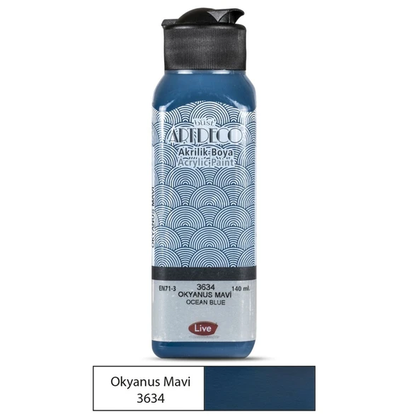Artdeco Akrilik Boya 140 Ml Okyanus Mavi 3634 ürün görseli 1