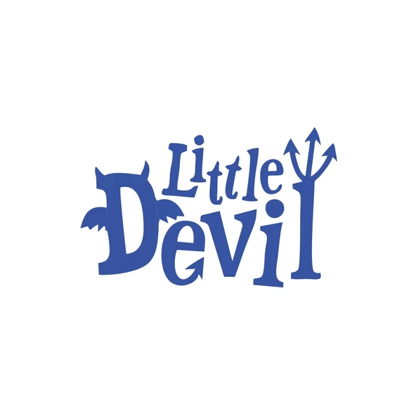 Little Devil Araba Sticker 17x17 Cm Mavi ürün görseli 1
