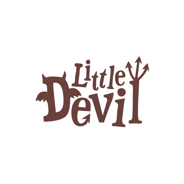 Little Devil Araba Sticker 17x17 Cm Kahverengi ürün görseli 1
