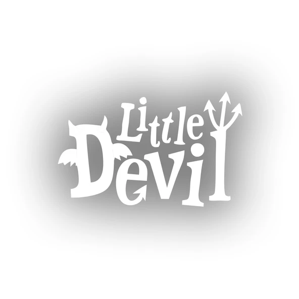 Little Devil Araba Sticker 17x17 Cm Beyaz ürün görseli 1