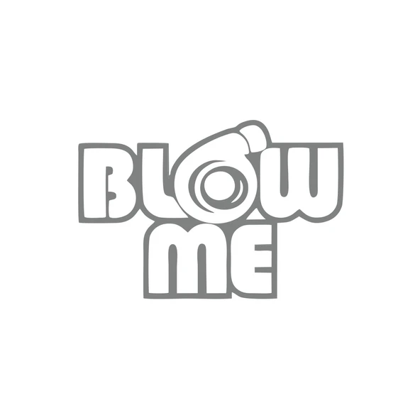 Blow Me Araba Sticker 17x17 Cm Gri ürün görseli 1