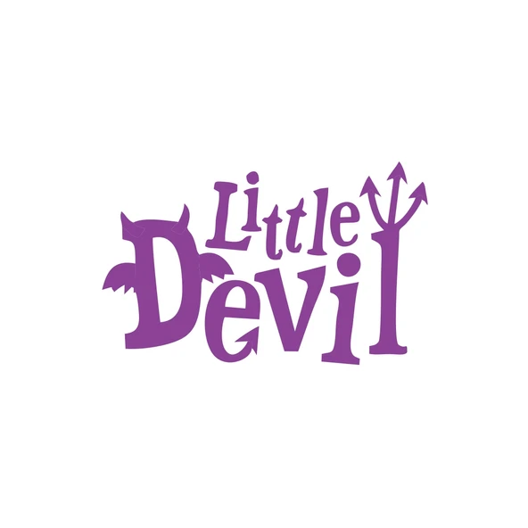 Little Devil Araba Sticker 17x17 Cm Mor ürün görseli 1