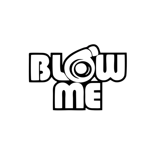 Blow Me Araba Sticker 17x17 Cm Siyah ürün görseli 1