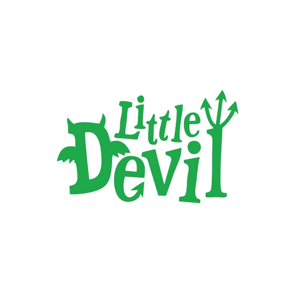 Little Devil Araba Sticker 17x17 Cm Yeşil ürün görseli 1