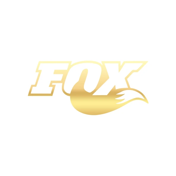 Fox Araba Sticker 17x17 Cm Gold ürün görseli 1