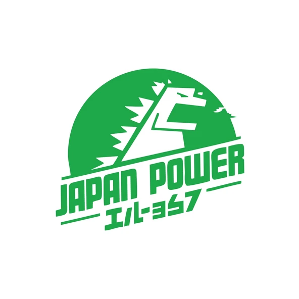 Japan Power Araba Sticker 17x17 Cm Yeşil ürün görseli 1