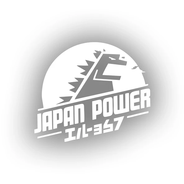 Japan Power Araba Sticker 17x17 Cm Beyaz ürün görseli 1