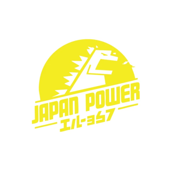 Japan Power Araba Sticker 17x17 Cm Sarı ürün görseli 1