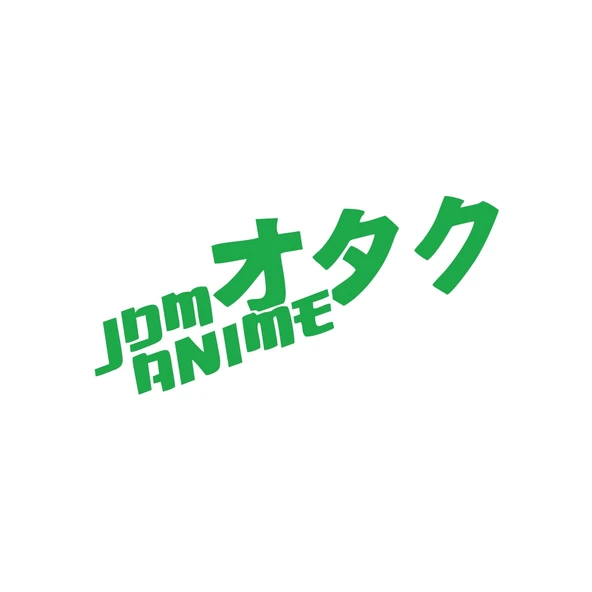 JDM Anime Araba Sticker 17x17 Cm Yeşil ürün görseli 1