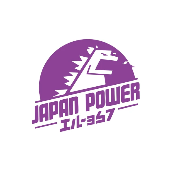 Japan Power Araba Sticker 17x17 Cm Mor ürün görseli 1