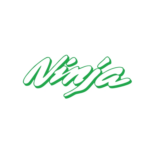 Ninja Araba Sticker 17x17 Cm Yeşil ürün görseli 1