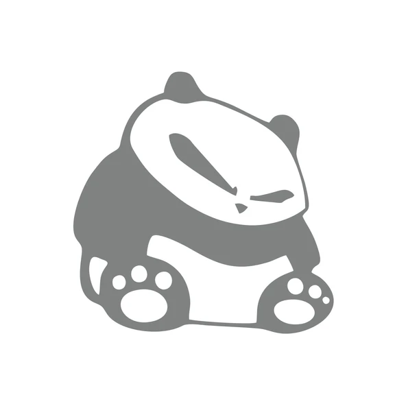 Kızgın Panda Araba Sticker 17x17 Cm Gri ürün görseli 1