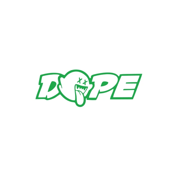 Dope Araba Sticker 17x17 Cm Yeşil ürün görseli 1