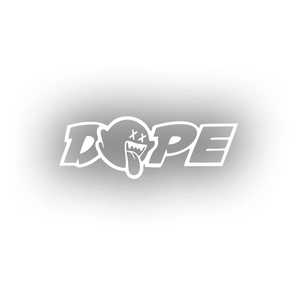 Dope Araba Sticker 17x17 Cm Beyaz ürün görseli 1