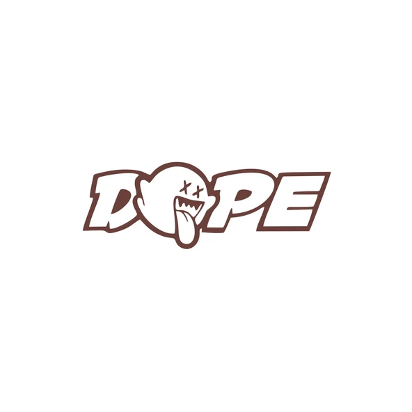 Dope Araba Sticker 17x17 Cm Kahverengi ürün görseli 1