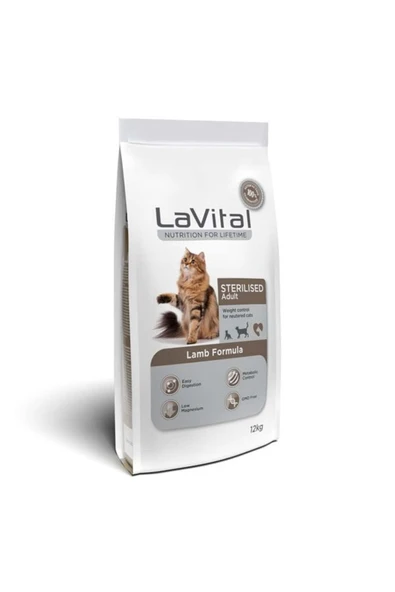LaVital Kısırlaştırılmış Kedi Kuzu Etli 12 KG ürün görseli 1