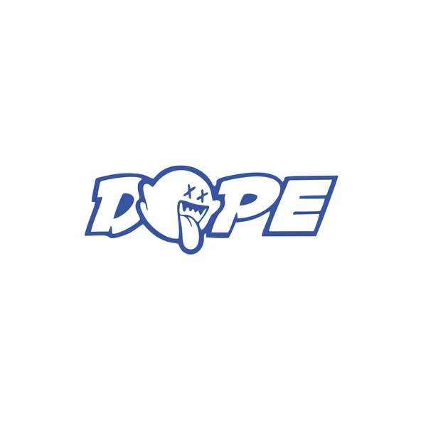 Dope Araba Sticker 17x17 Cm Mavi ürün görseli 1