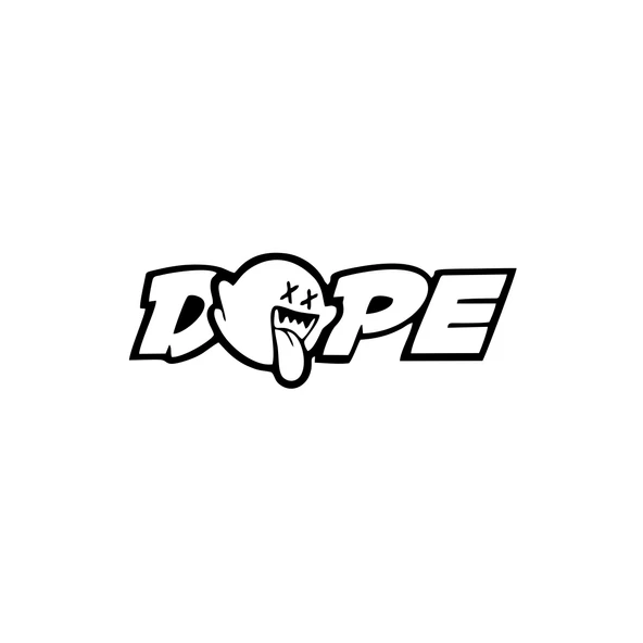 Dope Araba Sticker 17x17 Cm Siyah ürün görseli 1