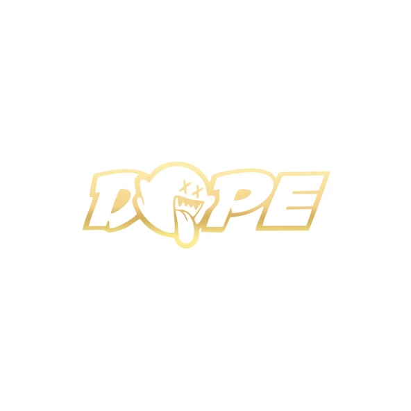 Dope Araba Sticker 17x17 Cm Gold ürün görseli 1