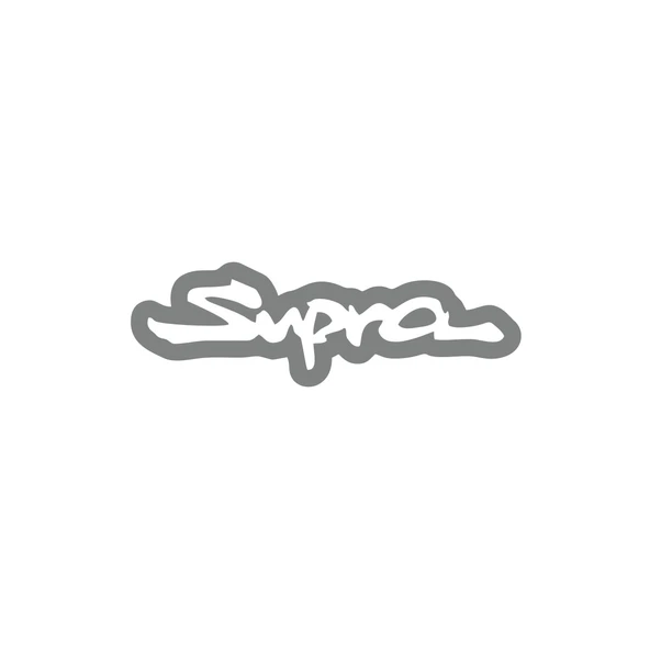 Supra Araba Sticker 17x17 Cm Gri ürün görseli 1