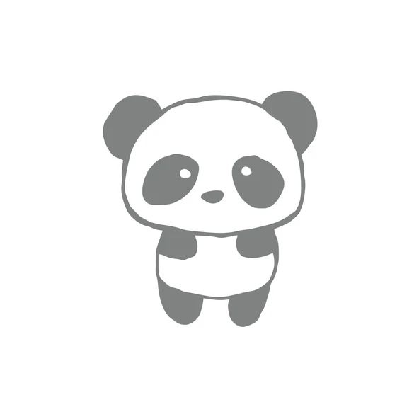 Sevimli Panda Araba Sticker 17x17 Cm Gri ürün görseli 1