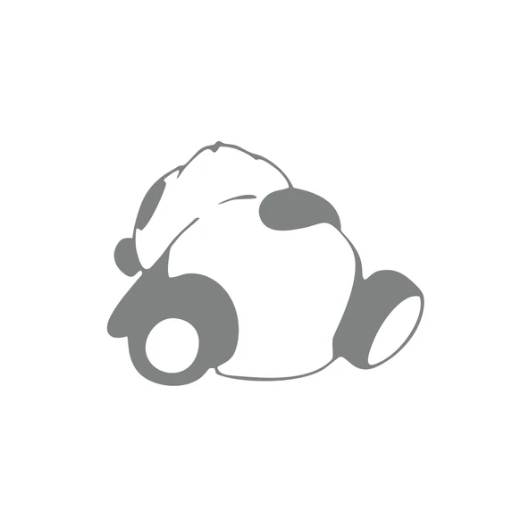 Doymuş Panda Araba Sticker 17x17 Cm Gri ürün görseli 1