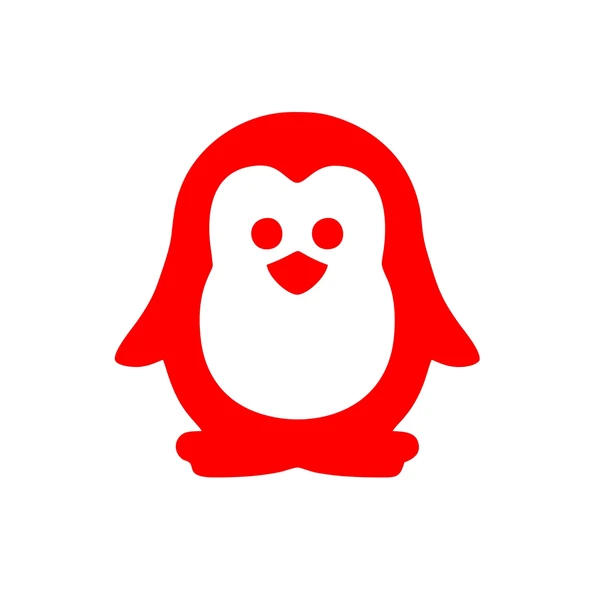 Sevimli Penguen Araba Sticker 17x17 Cm Kırmızı ürün görseli 1