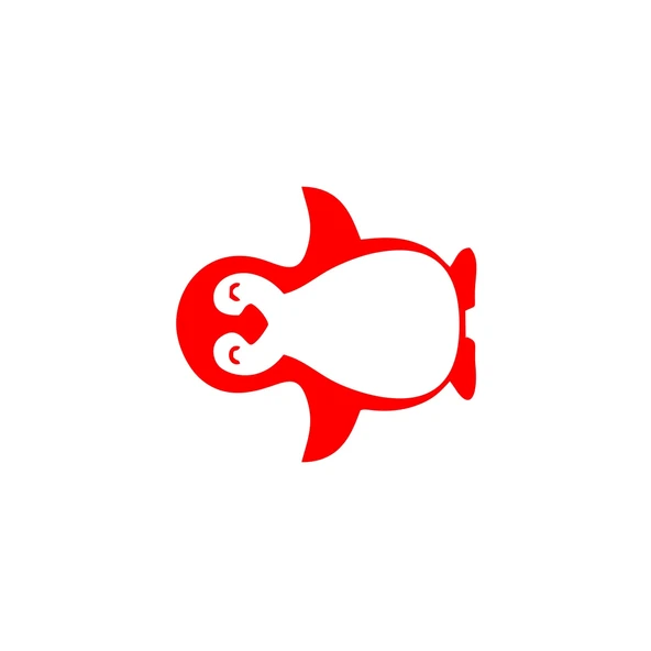 Sevimli Penguen Araba Sticker 17x17 Cm Kırmızı ürün görseli 1