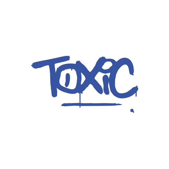 Toxic Araba Sticker 17x17 Cm Mavi ürün görseli 1
