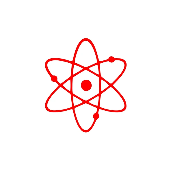 Atom Araba Sticker 17x17 Cm Kırmızı ürün görseli 1