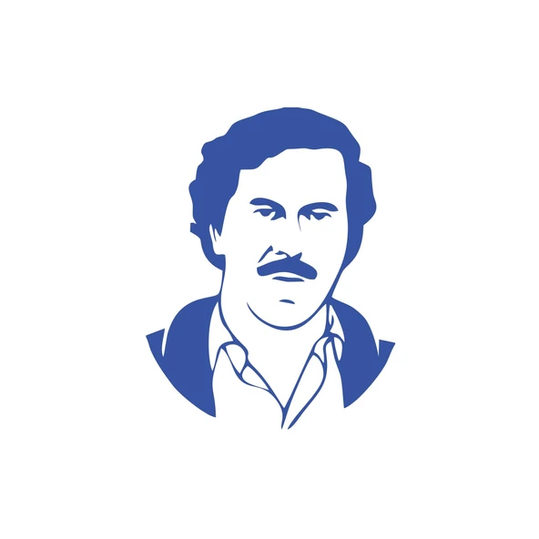 Pablo Escobar Silüet Araba Sticker 17x17 Cm Mavi ürün görseli 1