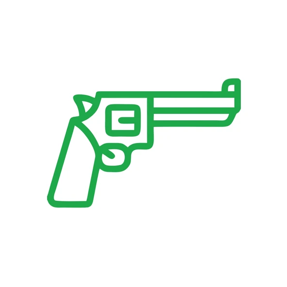 Pistol Araba Sticker 17x17 Cm Yeşil ürün görseli 1