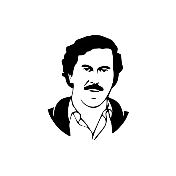 Pablo Escobar Silüet Araba Sticker 17x17 Cm Siyah ürün görseli 1