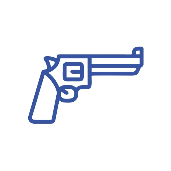 Pistol Araba Sticker 17x17 Cm Mavi ürün görseli 1