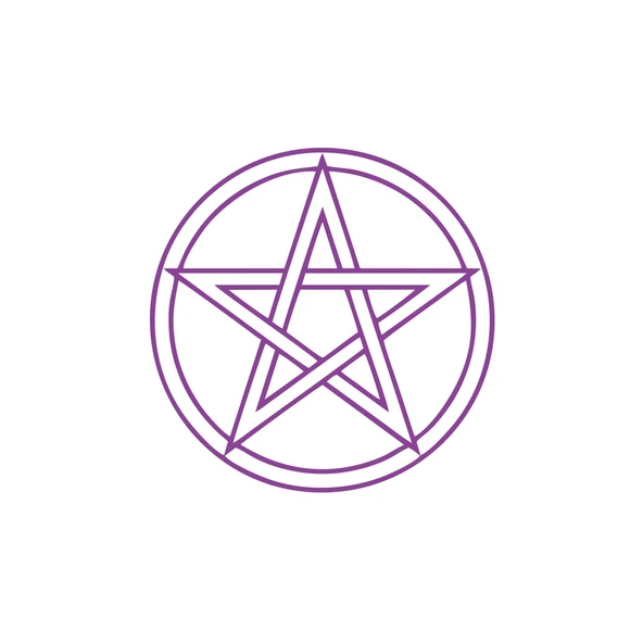 Pentagram Araba Sticker 17x17 Cm Mor ürün görseli 1