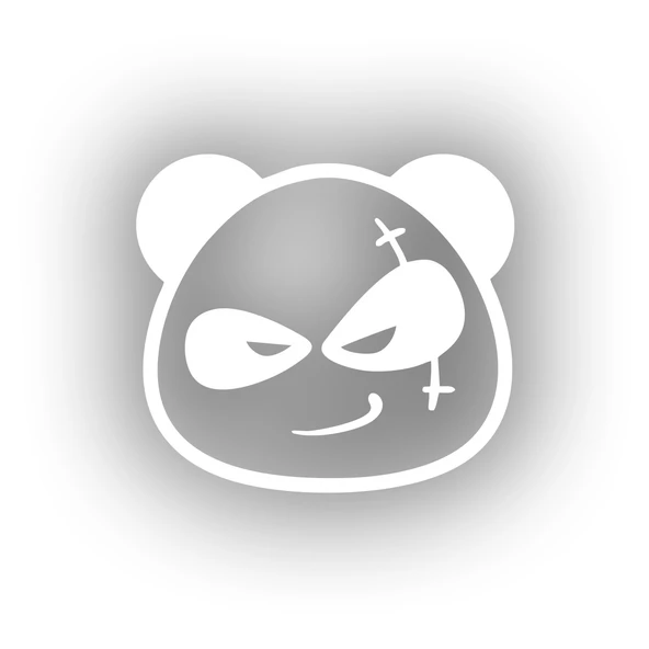 Serseri Panda Araba Sticker 17x17 Cm Beyaz ürün görseli 1