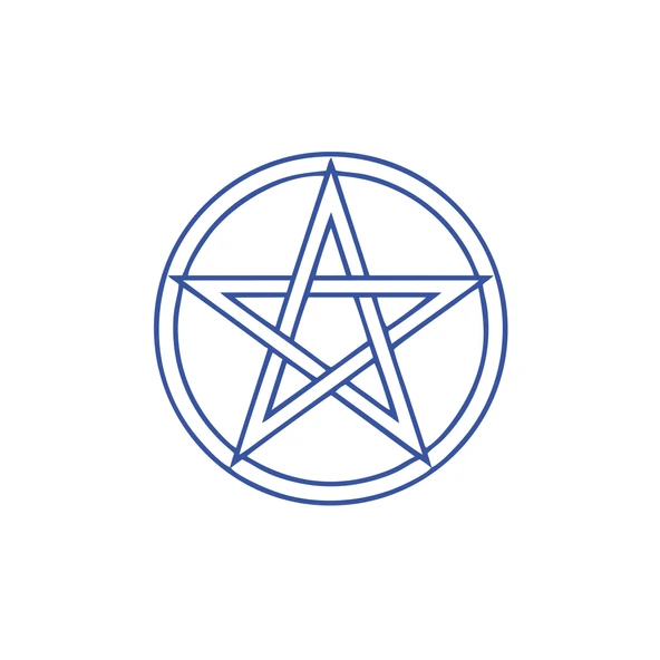 Pentagram Araba Sticker 17x17 Cm Mavi ürün görseli 1